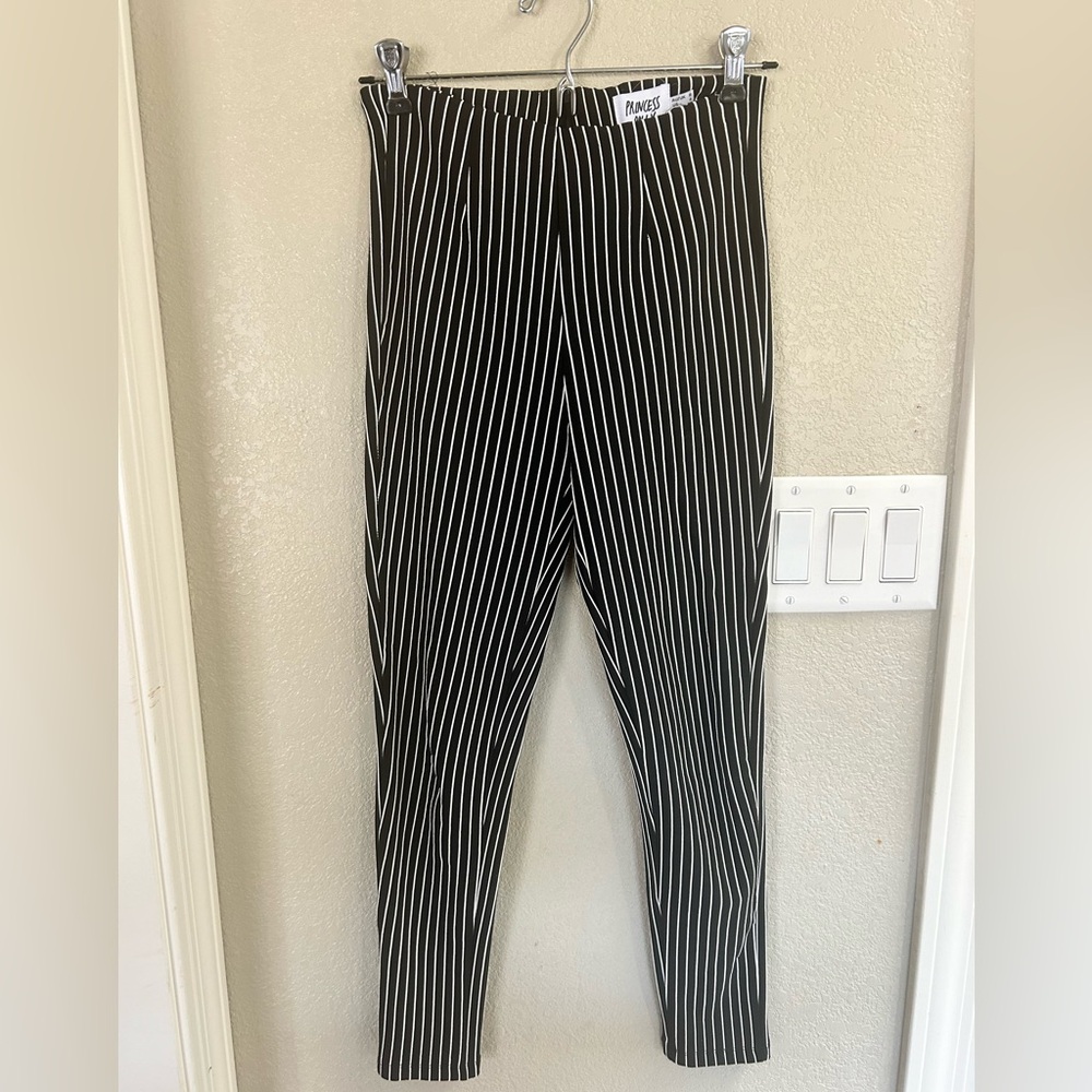 Princess Polly striped stretchy straight leg pant